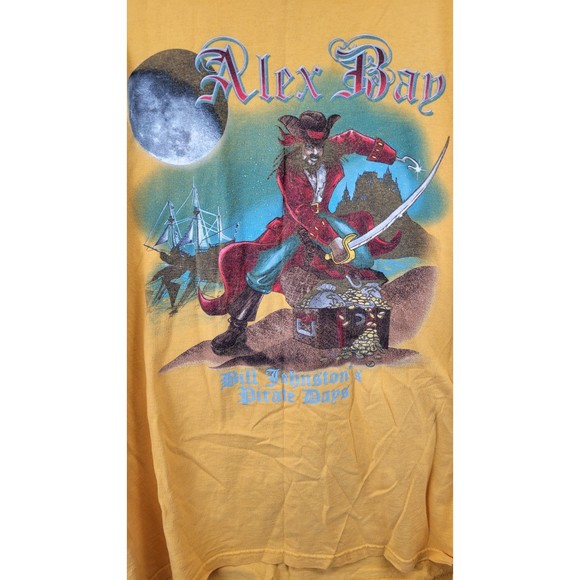 Alex Bay Pirate Days Adult Tee Bill Johnstons Size XL - Picture 7 of 7
